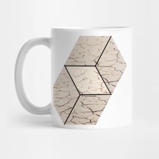 Earth hexagon abstract - Earth sign - The Five Elements Abstract  Symbol Mug